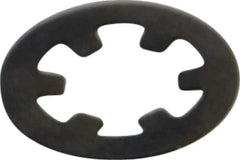 Rotor Clip - 3/16" Shaft Diam, Phosphate Steel, Self Locking External Retaining Rings - 0.01" Ring Thickness, Grade 1060-1090 - Industrial Tool & Supply