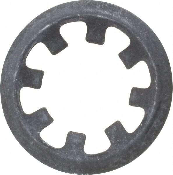 Rotor Clip - 5/16" Shaft Diam, Phosphate Steel, Self Locking External Retaining Rings - 0.015" Ring Thickness, Grade 1060-1090 - Industrial Tool & Supply