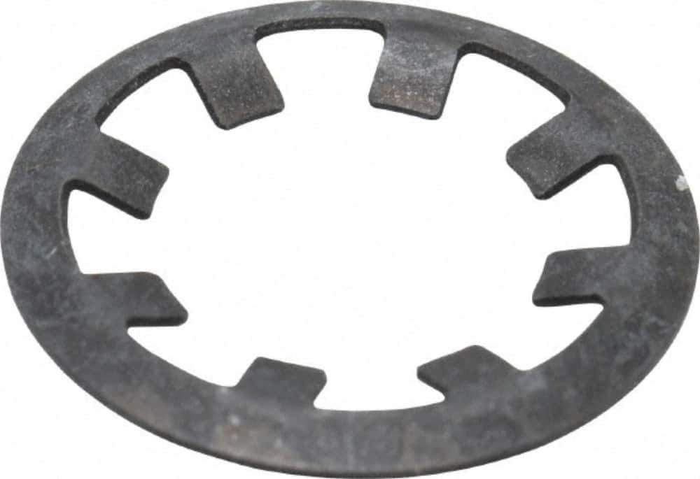 Rotor Clip - 3/8" Shaft Diam, Phosphate Steel, Self Locking External Retaining Rings - 0.015" Ring Thickness, Grade 1060-1090 - Industrial Tool & Supply