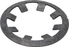 Rotor Clip - 3/8" Shaft Diam, Phosphate Steel, Self Locking External Retaining Rings - 0.015" Ring Thickness, Grade 1060-1090 - Industrial Tool & Supply