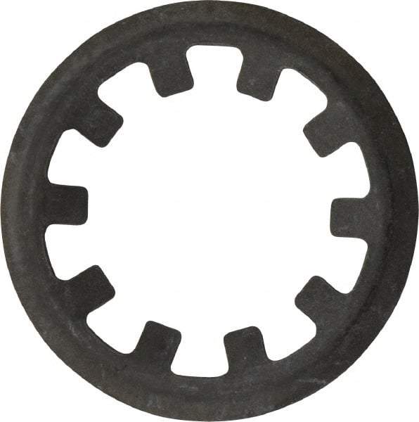 Rotor Clip - 7/16" Shaft Diam, Phosphate Steel, Self Locking External Retaining Rings - 0.015" Ring Thickness, Grade 1060-1090 - Industrial Tool & Supply
