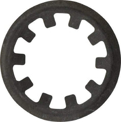Rotor Clip - 7/16" Shaft Diam, Phosphate Steel, Self Locking External Retaining Rings - 0.015" Ring Thickness, Grade 1060-1090 - Industrial Tool & Supply