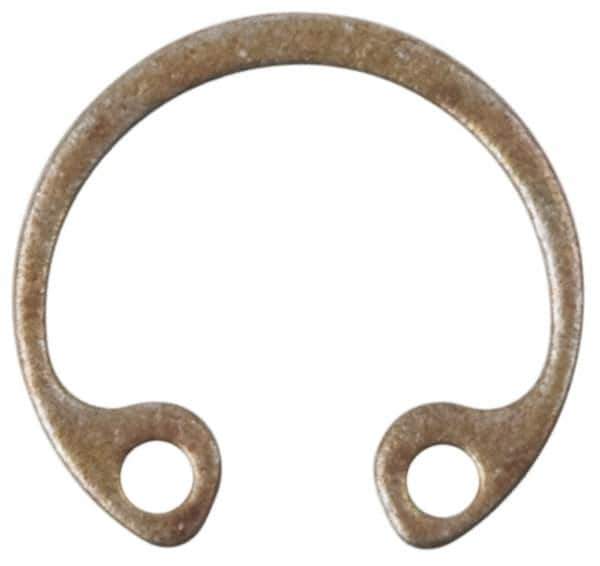 Rotor Clip - 0.025" Thick, Phosphate Finish, Steel Snap Internal Retaining Ring - 0.029" Groove Width, 0.012" Groove Depth, 0.461" Groove Diam, Grade 1060-1090 - Industrial Tool & Supply