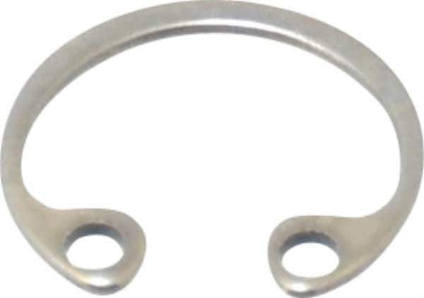 Rotor Clip - 0.015" Thick, Stainless Steel Snap Internal Retaining Ring - 0.02" Groove Width, 0.009" Groove Depth, 0.268" Groove Diam, Grade 15-7 Grade 632 - Industrial Tool & Supply