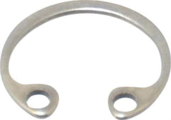 Rotor Clip - 0.015" Thick, Stainless Steel Snap Internal Retaining Ring - 0.02" Groove Width, 0.009" Groove Depth, 0.268" Groove Diam, Grade 15-7 Grade 632 - Industrial Tool & Supply