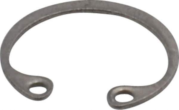 Rotor Clip - 0.015" Thick, Stainless Steel Snap Internal Retaining Ring - 0.02" Groove Width, 0.009" Groove Depth, 0.33" Groove Diam, Grade 15-7 Grade 632 - Industrial Tool & Supply