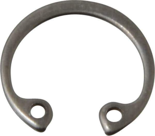 Rotor Clip - 0.025" Thick, Stainless Steel Snap Internal Retaining Ring - 0.029" Groove Width, 0.012" Groove Depth, 0.461" Groove Diam, Grade 15-7 Grade 632 - Industrial Tool & Supply