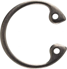 Rotor Clip - 0.035" Thick, Stainless Steel Snap Internal Retaining Ring - 0.039" Groove Width, 0.017" Groove Depth, 0.596" Groove Diam, Grade 15-7 Grade 632 - Industrial Tool & Supply