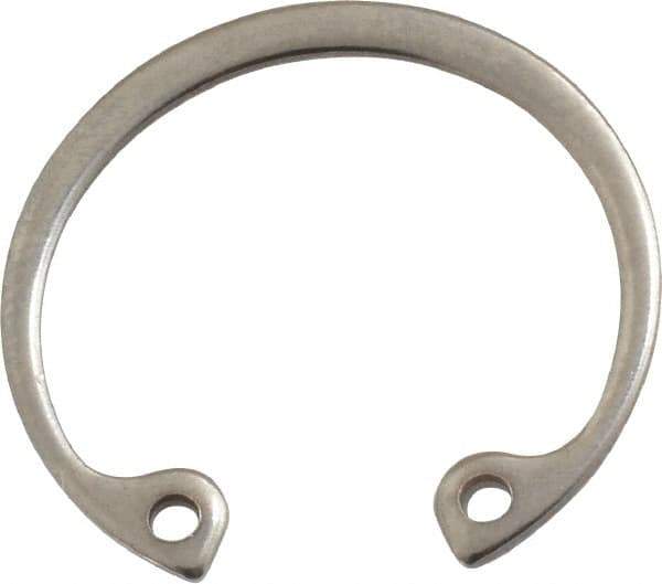 Rotor Clip - 0.042" Thick, Stainless Steel Snap Internal Retaining Ring - 0.046" Groove Width, 0.028" Groove Depth, 0.931" Groove Diam, Grade 15-7 Grade 632 - Industrial Tool & Supply