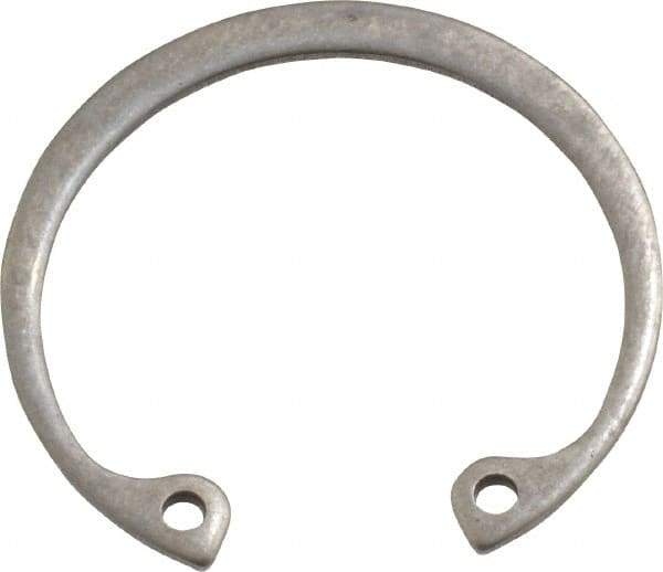 Rotor Clip - 0.042" Thick, Stainless Steel Snap Internal Retaining Ring - 0.046" Groove Width, 0.033" Groove Depth, 1.066" Groove Diam, Grade 15-7 Grade 632 - Industrial Tool & Supply