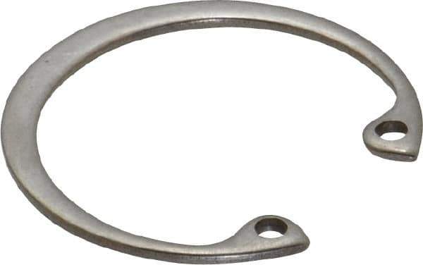 Rotor Clip - 0.05" Thick, Stainless Steel Snap Internal Retaining Ring - 0.056" Groove Width, 0.036" Groove Depth, 1.197" Groove Diam, Grade 15-7 Grade 632 - Industrial Tool & Supply