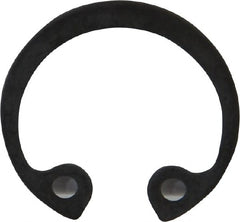 Rotor Clip - 100mm Bore Diam, Spring Steel Metric Internal Snap Retaining Ring - Industrial Tool & Supply