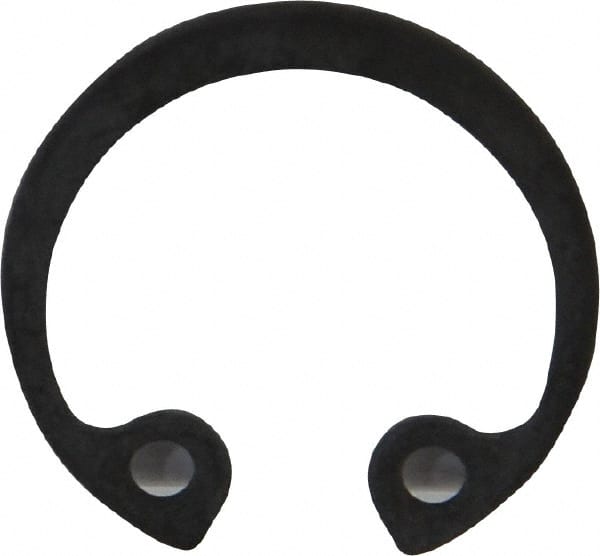Rotor Clip - 21mm Bore Diam, Spring Steel Metric Internal Snap Retaining Ring - Industrial Tool & Supply