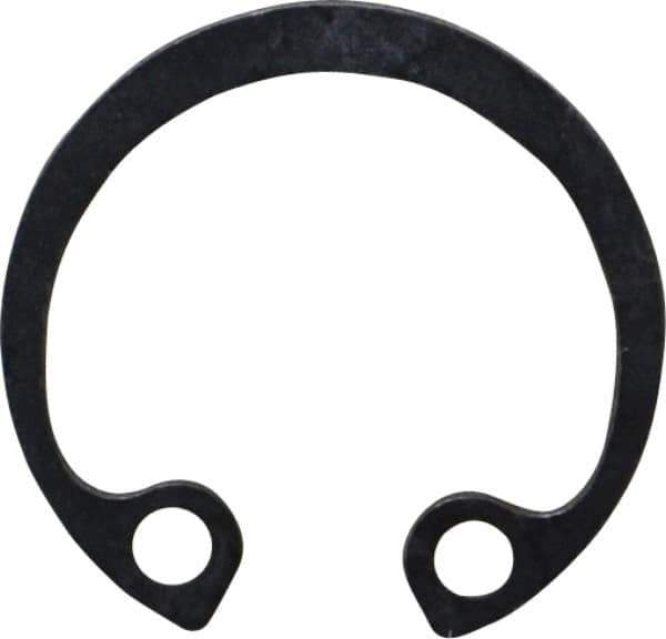 Rotor Clip - 19mm Nominal, 1mm Thick, Phosphate Finish, Steel Snap Internal Retaining Ring - 1.1mm Groove Width, 0.5mm Groove Depth, 19mm Groove Diam, Grade 1060-1090 - Industrial Tool & Supply