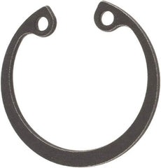Rotor Clip - 25.2mm Nominal, 1.2mm Thick, Phosphate Finish, Steel Snap Internal Retaining Ring - 1.3mm Groove Width, 0.6mm Groove Depth, 25.2mm Groove Diam, Grade 1060-1090 - Industrial Tool & Supply