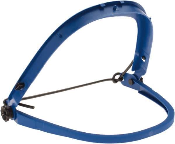 MCR Safety - Nylon Hard Hat Arc Protection Face Shield & Headgear - Slide In/Out Attachment, Compatible with All Hard Hats - Industrial Tool & Supply