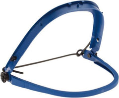 MCR Safety - Nylon Hard Hat Arc Protection Face Shield & Headgear - Slide In/Out Attachment, Compatible with All Hard Hats - Industrial Tool & Supply