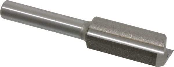 Amana Tool - 1/2" Diam, 1/4" Shank Diam, 1" Length of Cut, 2 Flute Straight Router Bit - 2-1/8" Overall Length, Carbide Tipped - Industrial Tool & Supply