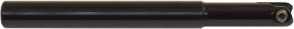 Millstar - 1/2" Cut Diam, 6" Max Depth of Cut, 1/2" Shank Diam, 6" OAL, Indexable Ball Nose End Mill - Straight Shank, CYF Toolholder, BD-N, BD-R, BDS, FB-R, TO, TOBD-NF, HF Insert - Industrial Tool & Supply