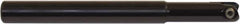 Millstar - 1/2" Cut Diam, 6" Max Depth of Cut, 1/2" Shank Diam, 6" OAL, Indexable Ball Nose End Mill - Straight Shank, CYF Toolholder, BD-N, BD-R, BDS, FB-R, TO, TOBD-NF, HF Insert - Industrial Tool & Supply