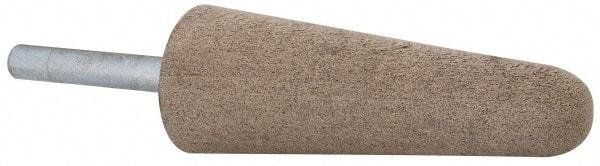 Cratex - 1" Head Diam x 2-3/4" Thickness, A3, Tree End, Aluminum Oxide Mounted Point - Fine Grade, 120 Grit, 10,730 RPM - Industrial Tool & Supply