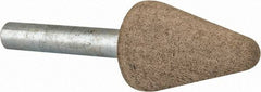 Cratex - 3/4" Head Diam x 1-1/8" Thickness, A5, Tree End, Aluminum Oxide Mounted Point - Fine Grade, 120 Grit, 27,000 RPM - Industrial Tool & Supply