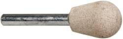 Cratex - 3/4" Head Diam x 1" Thickness, A23, Inverted Cone Radius End, Aluminum Oxide Mounted Point - Fine Grade, 120 Grit, 24,370 RPM - Industrial Tool & Supply