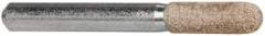 Cratex - 1/4" Head Diam x 3/4" Thickness, A24, Ball Nose End, Aluminum Oxide Mounted Point - Medium Grade, 80 Grit, 36,370 RPM - Industrial Tool & Supply