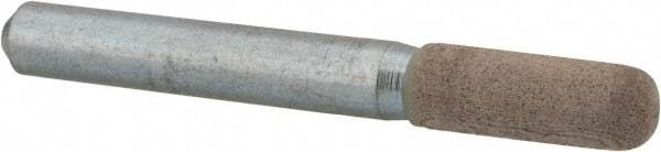Cratex - 1/4" Head Diam x 3/4" Thickness, A24, Ball Nose End, Aluminum Oxide Mounted Point - Fine Grade, 120 Grit, 36,370 RPM - Industrial Tool & Supply