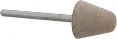 Cratex - 5/8" Head Diam x 5/8" Thickness, B41, Tree End, Aluminum Oxide Mounted Point - Fine Grade, 120 Grit, 17,620 RPM - Industrial Tool & Supply