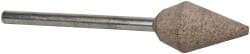 Cratex - 7/16" Head Diam x 3/4" Thickness, B51, Flame End, Aluminum Oxide Mounted Point - Medium Grade, 80 Grit, 21,000 RPM - Industrial Tool & Supply