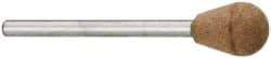 Cratex - 3/8" Head Diam x 1/2" Thickness, B112, Inverted Cone Radius End, Aluminum Oxide Mounted Point - Fine Grade, 120 Grit, 21,000 RPM - Industrial Tool & Supply