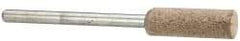 Cratex - 1/4" Head Diam x 3/4" Thickness, W164, Cylinder End, Aluminum Oxide Mounted Point - Medium Grade, 80 Grit, 21,750 RPM - Industrial Tool & Supply