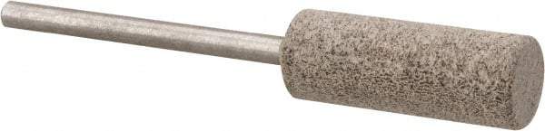 Cratex - 3/8" Head Diam x 1" Thickness, W178, Cylinder End, Aluminum Oxide Mounted Point - Medium Grade, 80 Grit, 14,250 RPM - Industrial Tool & Supply