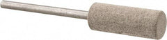 Cratex - 3/8" Head Diam x 1" Thickness, W178, Cylinder End, Aluminum Oxide Mounted Point - Fine Grade, 120 Grit, 14,250 RPM - Industrial Tool & Supply