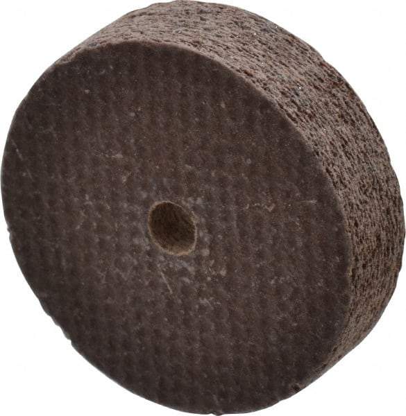 Cratex - 1" Diam x 1/8" Hole x 1/4" Thick, 54 Grit Surface Grinding Wheel - Aluminum Oxide, Type 1, Coarse Grade, 54,240 Max RPM, No Recess - Industrial Tool & Supply
