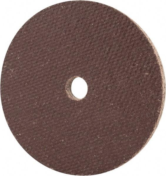 Cratex - 2" Diam x 1/4" Hole x 1/8" Thick, 54 Grit Surface Grinding Wheel - Aluminum Oxide, Type 1, Coarse Grade, 27,120 Max RPM, No Recess - Industrial Tool & Supply