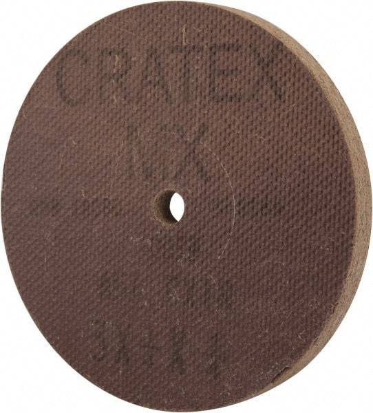 Cratex - 3" Diam x 1/4" Hole x 1/4" Thick, 54 Grit Surface Grinding Wheel - Aluminum Oxide, Type 1, Coarse Grade, 18,080 Max RPM, No Recess - Industrial Tool & Supply