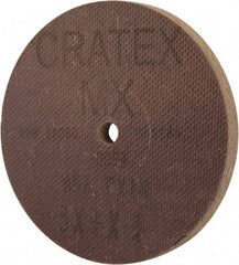 Cratex - 3" Diam x 1/4" Hole x 1/4" Thick, 54 Grit Surface Grinding Wheel - Aluminum Oxide, Type 1, Coarse Grade, 18,080 Max RPM, No Recess - Industrial Tool & Supply