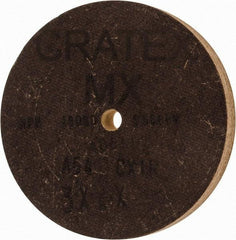 Cratex - 3" Diam x 1/4" Hole x 3/8" Thick, 54 Grit Surface Grinding Wheel - Aluminum Oxide, Type 1, Coarse Grade, 18,080 Max RPM, No Recess - Industrial Tool & Supply