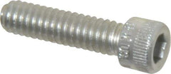 Holo-Krome - 1/4-20 UNC Hex Socket Drive, Socket Cap Screw - Alloy Steel, Zinc-Plated Finish, Fully Threaded, 1" Length Under Head - Industrial Tool & Supply