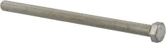 Value Collection - 3/8-16 UNC, 6" Length Under Head Hex Head Cap Screw - Fully Threaded, Grade 5 Steel, Zinc-Plated Finish, 9/16" Hex - Industrial Tool & Supply