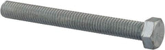 Value Collection - 1/2-13 UNC, 4-1/2" Length Under Head Hex Head Cap Screw - Fully Threaded, Grade 5 Steel, Zinc-Plated Finish, 3/4" Hex - Industrial Tool & Supply