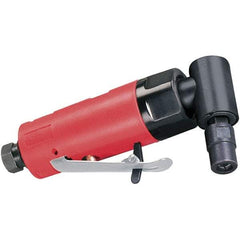 Dynabrade - 1/4" Collet, Angle Handle, Air Angle Die Grinder - 20,000 RPM, Rear Exhaust, 19 CFM, 0.2 hp, 90 psi, 1/4 NPT Inlet - Industrial Tool & Supply