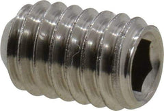 Value Collection - M4x0.70 Metric Coarse, 6mm OAL, Cup Point Set Screw - Grade 18-8 & Austenitic A2 Stainless Steel, 2mm Key - Industrial Tool & Supply