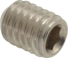 Value Collection - M6x1.00 Metric Coarse, 8mm OAL, Cup Point Set Screw - Grade 18-8 & Austenitic A2 Stainless Steel, 3mm Key - Industrial Tool & Supply