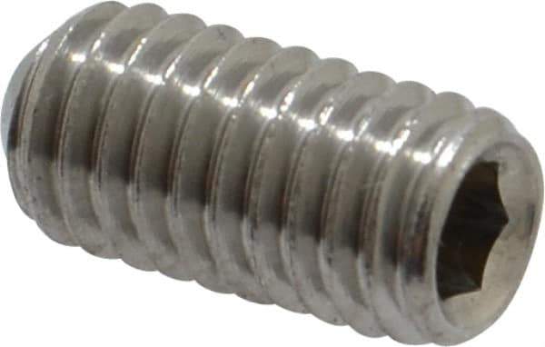 Value Collection - M6x1.00 Metric Coarse, 12mm OAL, Cup Point Set Screw - Grade 18-8 & Austenitic A2 Stainless Steel, 3mm Key - Industrial Tool & Supply