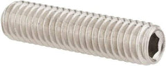 Value Collection - M6x1.00 Metric Coarse, 25mm OAL, Cup Point Set Screw - Grade 18-8 & Austenitic A2 Stainless Steel, 3mm Key - Industrial Tool & Supply