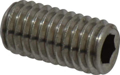 Value Collection - M8x1.25 Metric Coarse, 16mm OAL, Cup Point Set Screw - Grade 18-8 & Austenitic A2 Stainless Steel, 4mm Key - Industrial Tool & Supply