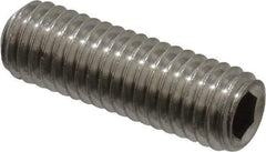 Value Collection - M8x1.25 Metric Coarse, 25mm OAL, Cup Point Set Screw - Grade 18-8 & Austenitic A2 Stainless Steel, 4mm Key - Industrial Tool & Supply